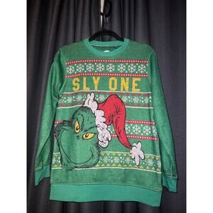Ugly Christmas Sweater Xmas Size Large Grinch